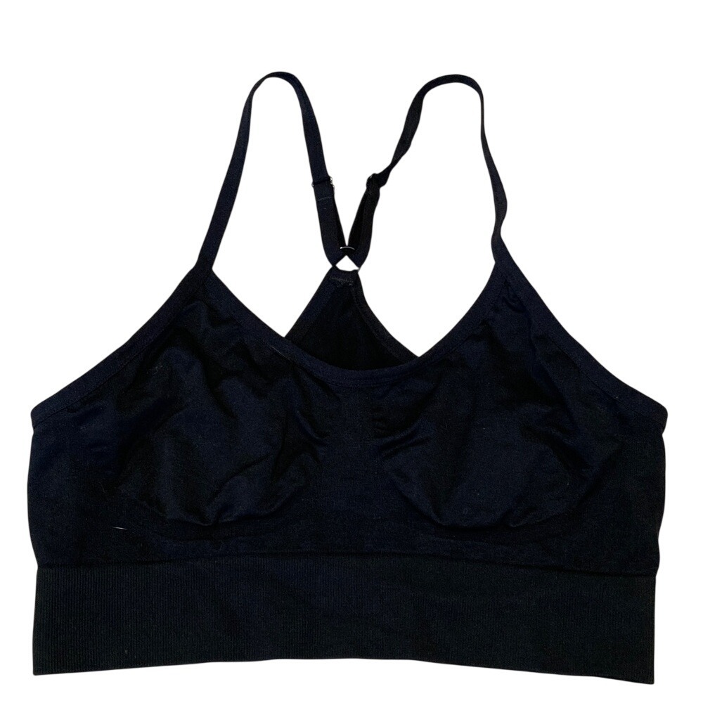 Black & Purple Strappy Sports Bras - Women’s High Comfort Support - Picture 2 of 8